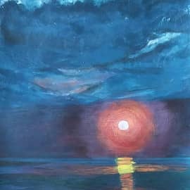 Вечернее море2. Работа по фото