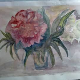 Пионы в стакане