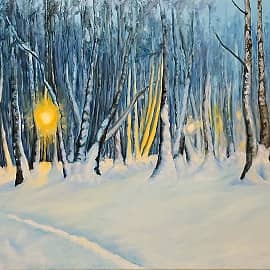 Зимний вечер в Ясенево.