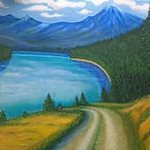 Отвезите меня на Домбай (3), художник Ирина Игнатова