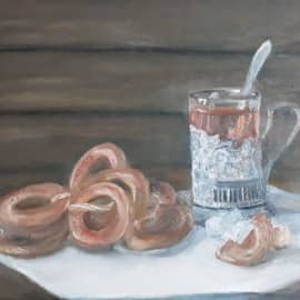 Чай с бубликами