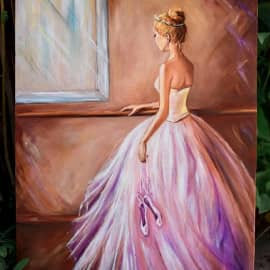 Балерина. Свободная копия картины взятой из интернета