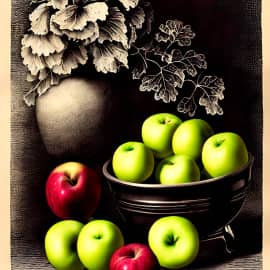 Натюрморт "Яблочки"