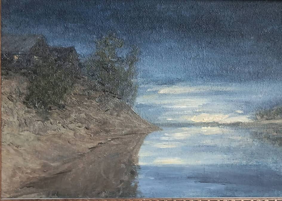 Первый свет на берегу реки