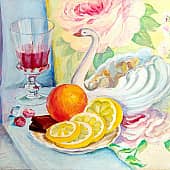 Десерт с лимоном