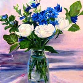 Синий букет.