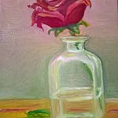 Роза в бутылке