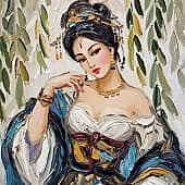 Гламур в технике импасто