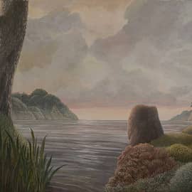 Луна прячется в облаках