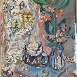 "Чашка чая и ягоды"