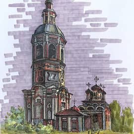 Скетч маркерами №2