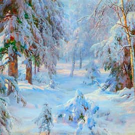 Снежный лес.