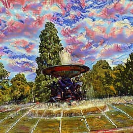 Летний фонтан.