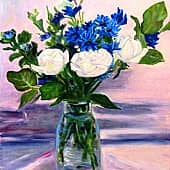 Синий букет.