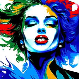 Цветные чернильные кляксы НС