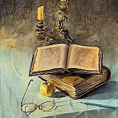 Натюрморт с Библией и подсвечником  Still Life with Bible and Candlestick