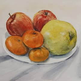 Яблоки и мандарины