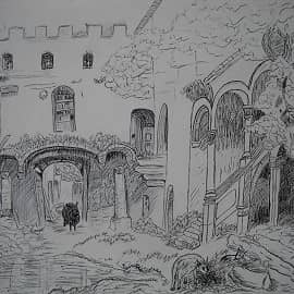 Вольная копия зарисовки Фридриха Гауэрмана (19 век)