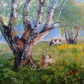 Летний день к закату