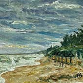 Заброшенный пляж. Ранее утро.