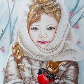 Снег, Снегурочка, снегирь