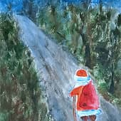 В дальний путь. Реалии нашей погоды, художник Наталия