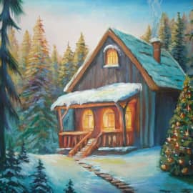 Домик в лесу.