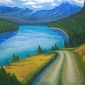 Отвезите меня на Домбай (2), художник Ирина Игнатова