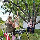 Шаман (Олег Царев). Односеансный портрет. (2), художник Татьяна Паола