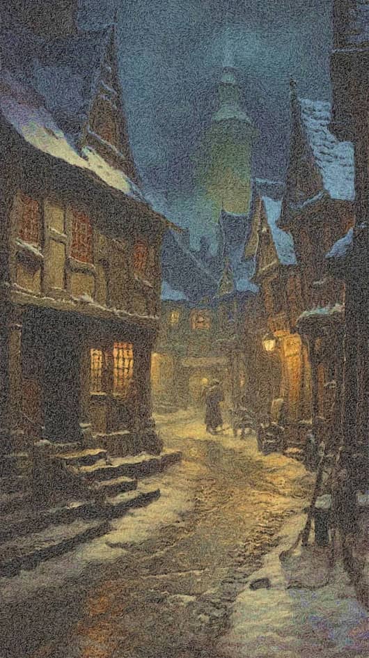 Хмурый вечер.