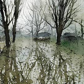 Картина "Везде вода"