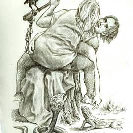 Тайное любовное свидание Низы с Иудой