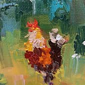 Солнечные курочки (2), художник Виктория Мисюряева