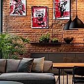 Красное и белое. Собака. (1), художник Юлия  Шпак