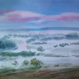 За туманами