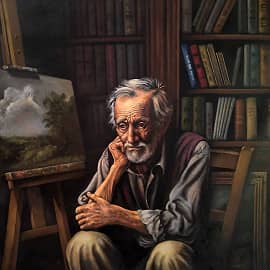 Старый художник  The Old Artist