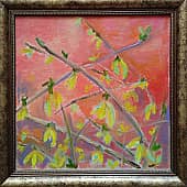 Форзиция (2), художник Светлана Стафиевская
