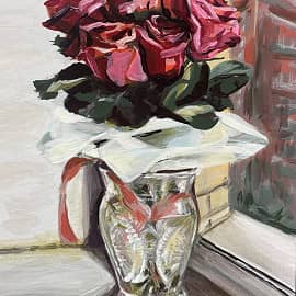 На подоконнике