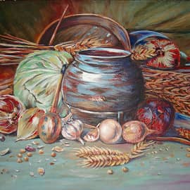 Натюрморт деревенский.