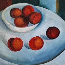 Свободная копия картины П.П.Кончаловского "Персики"и