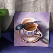 Чашка кофе (2), художник Миляуша
