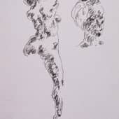 Sketch of a female figure