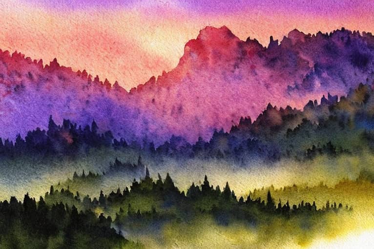 Картина "Утро в горах"