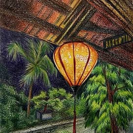 Фукуок. Вьетнамский фонарь. Скетч.