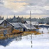 Большая вода. Этюд