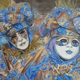 Карнавал (сова и роза)