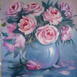 Нежные розы.