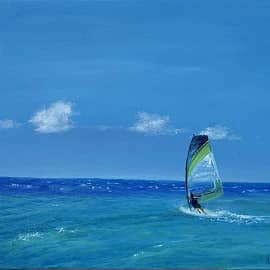 В открытом море