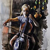 Юная виолончелистка