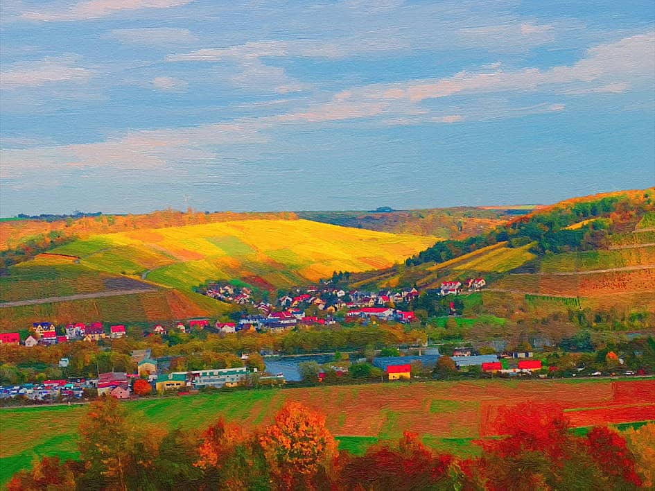 Осенние холмы.